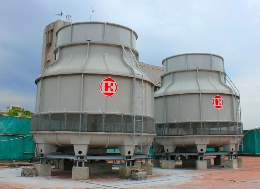 KLN Counterflow, bottle type, low noise cooling tower